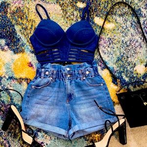Denim Crop Top